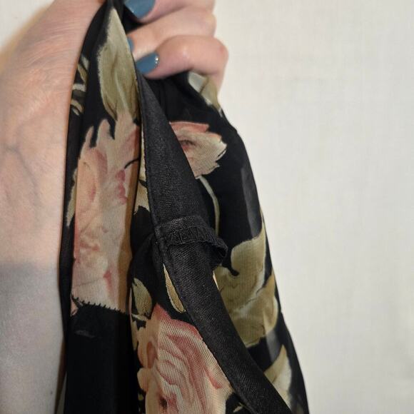 VTG Believe‎ 90s Floral Maxi Lined Dress Moody Grunge Feminine Fairy 16 Boho - Picture 7 of 8